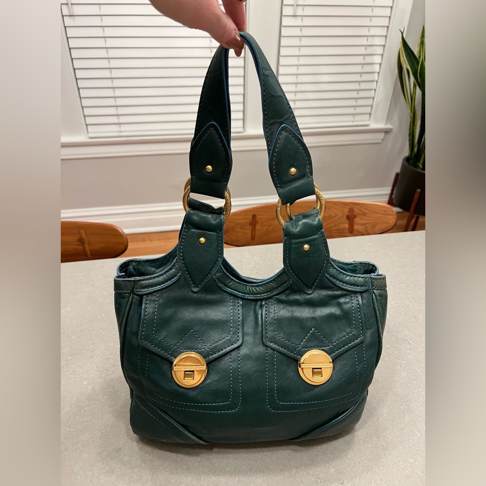 Marc by Marc Jacobs Green Leather Shoulder Bag